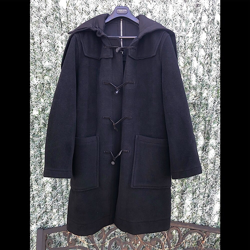 205W39NYC Raf Simons x Calvin Klein oversized Wing Collar Toggle Coat